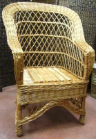 Sillón de abuela de minbre.